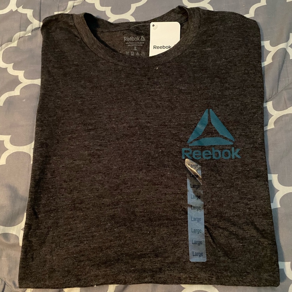 Reebok brand new with tags dark gray t shirt
